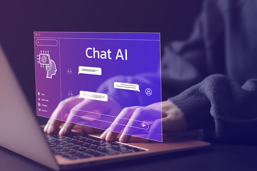 Consumer using an AI chat tool to search for local contractor recommendations.